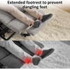 image:imageMCombo Power Lift Recliner Chair for Elderly Electric Lift Chair with Extended Footrest USB Ports Cup Holders Fabric 7281 Navy Blue SmallLight Grey