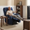 image:imageMCombo Power Lift Recliner Chair for Elderly Electric Lift Chair with Extended Footrest USB Ports Cup Holders Fabric 7281 Navy Blue SmallNavy Blue