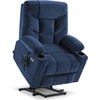image:imageMCombo Power Lift Recliner Chair for Elderly Electric Lift Chair with Extended Footrest USB Ports Cup Holders Fabric 7281 Navy Blue SmallNavy Blue