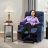 image:imageMCombo Power Lift Recliner Chair for Elderly Electric Lift Chair with Extended Footrest USB Ports Cup Holders Fabric 7281 Navy Blue SmallNavy Blue