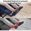 image:imageMCombo Power Lift Recliner Chair for Elderly Electric Lift Chair with Extended Footrest USB Ports Cup Holders Fabric 7281 Navy Blue SmallNavy Blue