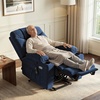 image:imageMCombo Power Lift Recliner Chair for Elderly Electric Lift Chair with Extended Footrest USB Ports Cup Holders Fabric 7281 Navy Blue SmallNavy Blue