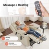 image:imageMCombo Triple Motor Power Lift Recliner Chair Leather 7661 Beige MediumBeige