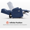 image:imageMCombo Triple Motor Power Lift Recliner Chair Leather 7661 Beige MediumBlue