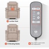 image:imageMCombo Triple Motor Power Lift Recliner Chair Leather 7661 Beige MediumDark Brown
