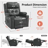 image:imageMCombo Triple Motor Power Lift Recliner Chair Leather 7661 Beige MediumDark Grey
