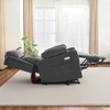 image:imageMCombo Triple Motor Power Lift Recliner Chair Leather 7661 Beige MediumDark Grey