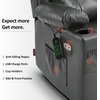 image:imageMCombo Triple Motor Power Lift Recliner Chair Leather 7661 Beige MediumDark Grey