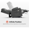 image:imageMCombo Triple Motor Power Lift Recliner Chair Leather 7661 Beige MediumDark Grey