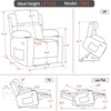 image:imageMCombo Triple Motor Power Lift Recliner Chair Leather 7661 Beige MediumDark Grey