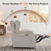 image:imageMCombo Zero Wall Hugger Power Recliner Chair for Adult ST257 Dark GreyBeige