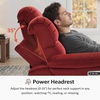 image:imageMCombo Zero Wall Hugger Power Recliner Chair for Adult ST257 Dark GreyBurgundy