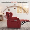 image:imageMCombo Zero Wall Hugger Power Recliner Chair for Adult ST257 Dark GreyBurgundy