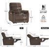 image:imageMCombo Zero Wall Hugger Power Recliner Chair for Adult ST257 Dark GreyCoffee