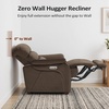 image:imageMCombo Zero Wall Hugger Power Recliner Chair for Adult ST257 Dark GreyCoffee