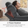 image:imageMCombo Zero Wall Hugger Power Recliner Chair for Adult ST257 Dark GreyDark Grey