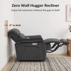 image:imageMCombo Zero Wall Hugger Power Recliner Chair for Adult ST257 Dark GreyDark Grey