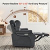 image:imageMCombo Zero Wall Hugger Power Recliner Chair for Adult ST257 Dark GreyDark Grey