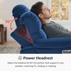 image:imageMCombo Zero Wall Hugger Power Recliner Chair for Adult ST257 Dark GreyNavy Blue