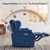 image:imageMCombo Zero Wall Hugger Power Recliner Chair for Adult ST257 Dark GreyNavy Blue