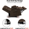 image:imageMCombo 75 in Power Reclining Loveseat with Storage Console 6034M2 BrownBrown