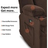 image:imageMCombo 75 in Power Reclining Loveseat with Storage Console 6034M2 BrownBrown