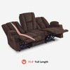 image:imageMCombo 75 in Power Reclining Loveseat with Storage Console 6034M2 BrownBrown