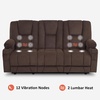 image:imageMCombo 75 in Power Reclining Loveseat with Storage Console 6034M2 BrownBrown