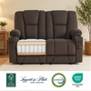 image:imageMCombo 75 in Power Reclining Loveseat with Storage Console 6034M2 BrownBrown