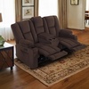 image:imageMCombo 75 in Power Reclining Loveseat with Storage Console 6034M2 BrownBrown