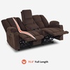 image:imageMCombo 75 in Power Reclining Loveseat with Storage Console 6034M2 BrownBrown