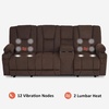 image:imageMCombo 75 in Power Reclining Loveseat with Storage Console 6034M2 BrownBrown