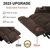 image:imageMCombo 75 in Power Reclining Loveseat with Storage Console 6034M2 BrownBrown