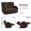 image:imageMCombo 75 in Power Reclining Loveseat with Storage Console 6034M2 BrownBrown