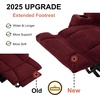 image:imageMCombo 75 in Power Reclining Loveseat with Storage Console 6034M2 BrownBurgundy