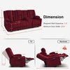 image:imageMCombo 75 in Power Reclining Loveseat with Storage Console 6034M2 BrownBurgundy