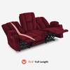 image:imageMCombo 75 in Power Reclining Loveseat with Storage Console 6034M2 BrownBurgundy