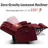 image:imageMCombo 75 in Power Reclining Loveseat with Storage Console 6034M2 BrownBurgundy
