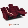 image:imageMCombo 75 in Power Reclining Loveseat with Storage Console 6034M2 BrownBurgundy
