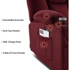 image:imageMCombo 75 in Power Reclining Loveseat with Storage Console 6034M2 BrownBurgundy