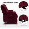 image:imageMCombo 75 in Power Reclining Loveseat with Storage Console 6034M2 BrownBurgundy