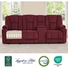 image:imageMCombo 75 in Power Reclining Loveseat with Storage Console 6034M2 BrownBurgundy