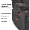 image:imageMCombo 75 in Power Reclining Loveseat with Storage Console 6034M2 BrownGrey