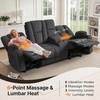 image:imageMCombo 75 in Power Reclining Loveseat with Storage Console 6034M2 BrownGrey