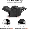 image:imageMCombo 75 in Power Reclining Loveseat with Storage Console 6034M2 BrownGrey