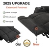 image:imageMCombo 75 in Power Reclining Loveseat with Storage Console 6034M2 BrownGrey