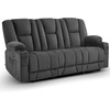 image:imageMCombo 75 in Power Reclining Loveseat with Storage Console 6034M2 BrownGrey