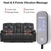 image:imageMCombo 75 in Power Reclining Loveseat with Storage Console 6034M2 BrownGrey